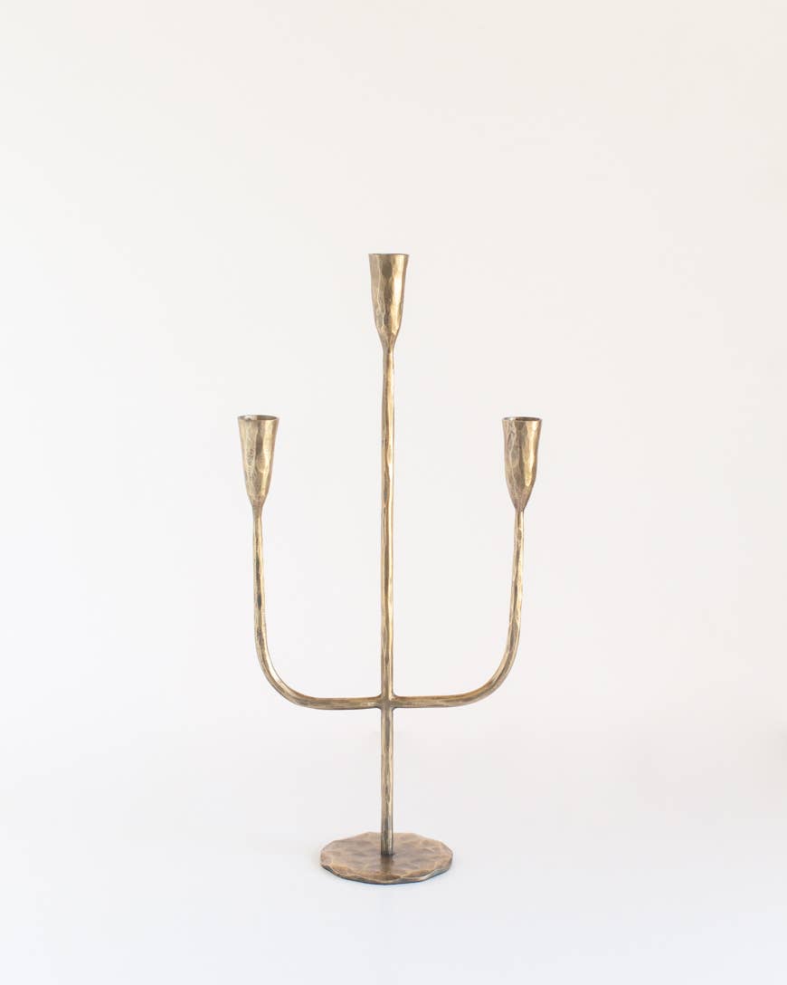 Hand-Forged Iron Candelabra, view 3