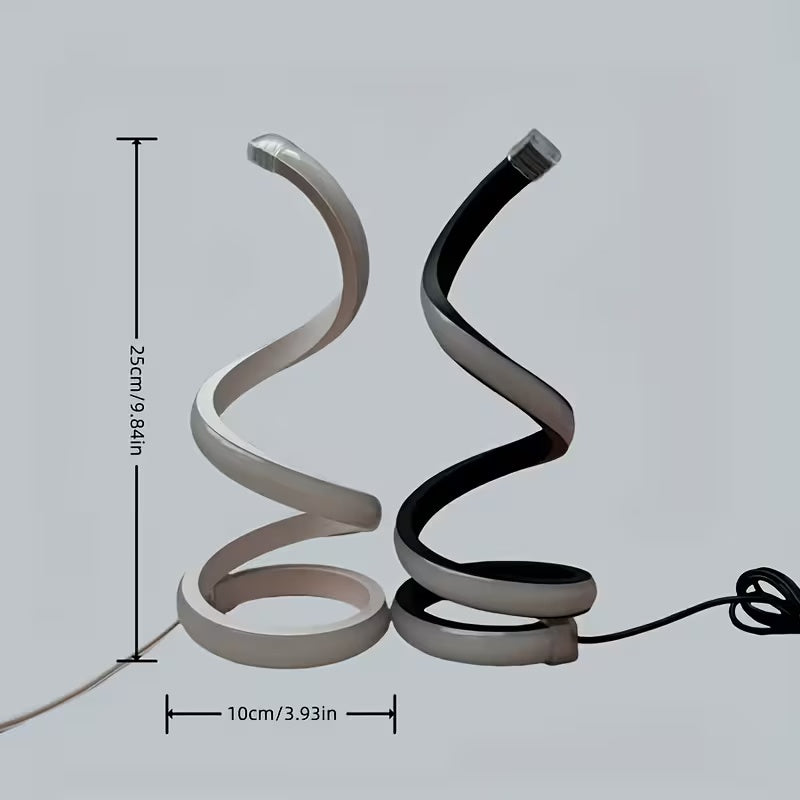 Spiral LED table lamps, view 5