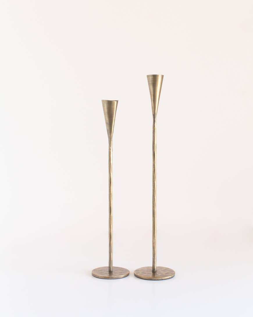 Phoenix Hand-Forged Iron Candle Stands | Set of 2, view 4