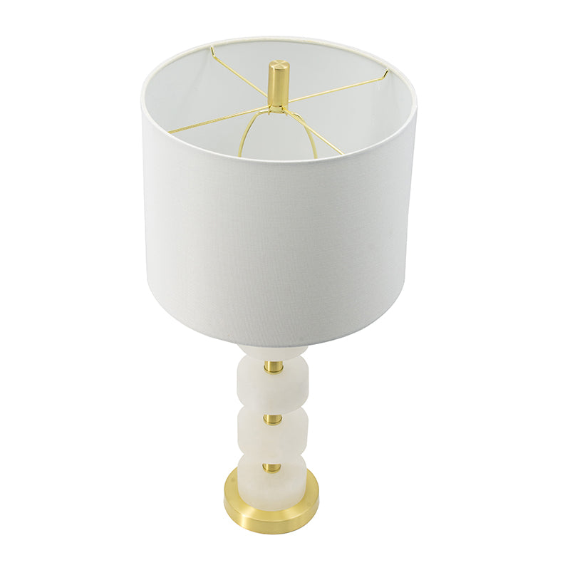 White marble table lamp, view 4