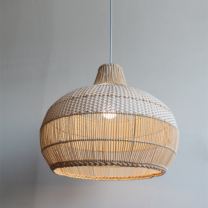 Handwoven Rattan Pendant Light