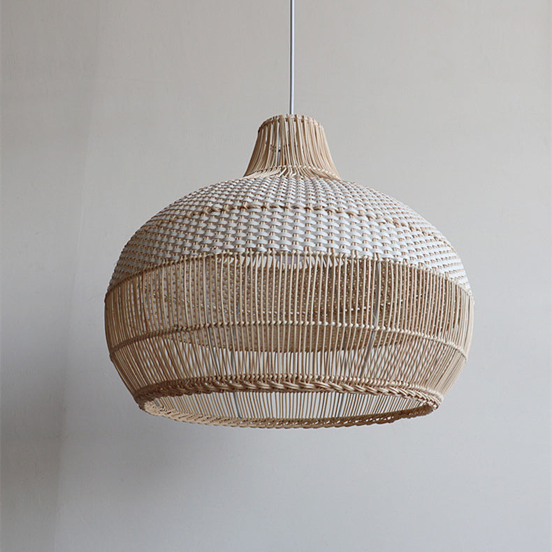 Handwoven Rattan Pendant Light