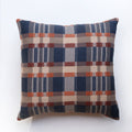 Skipping Block cotton pillow cover in Marbles, Monk's Belt weave