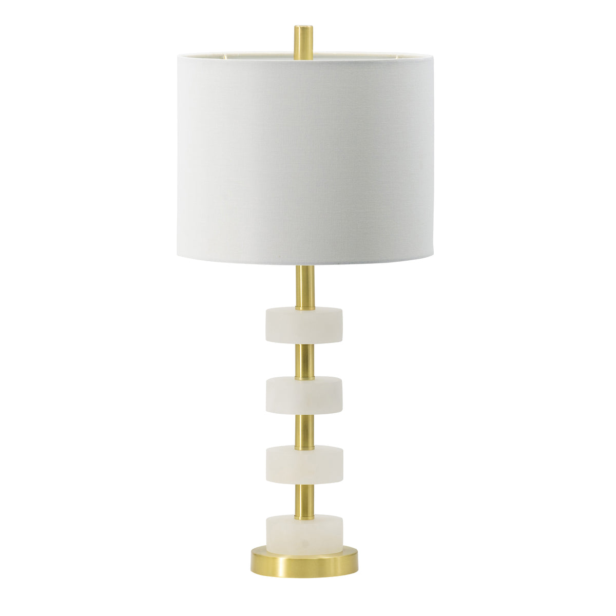White marble table lamp, view 5