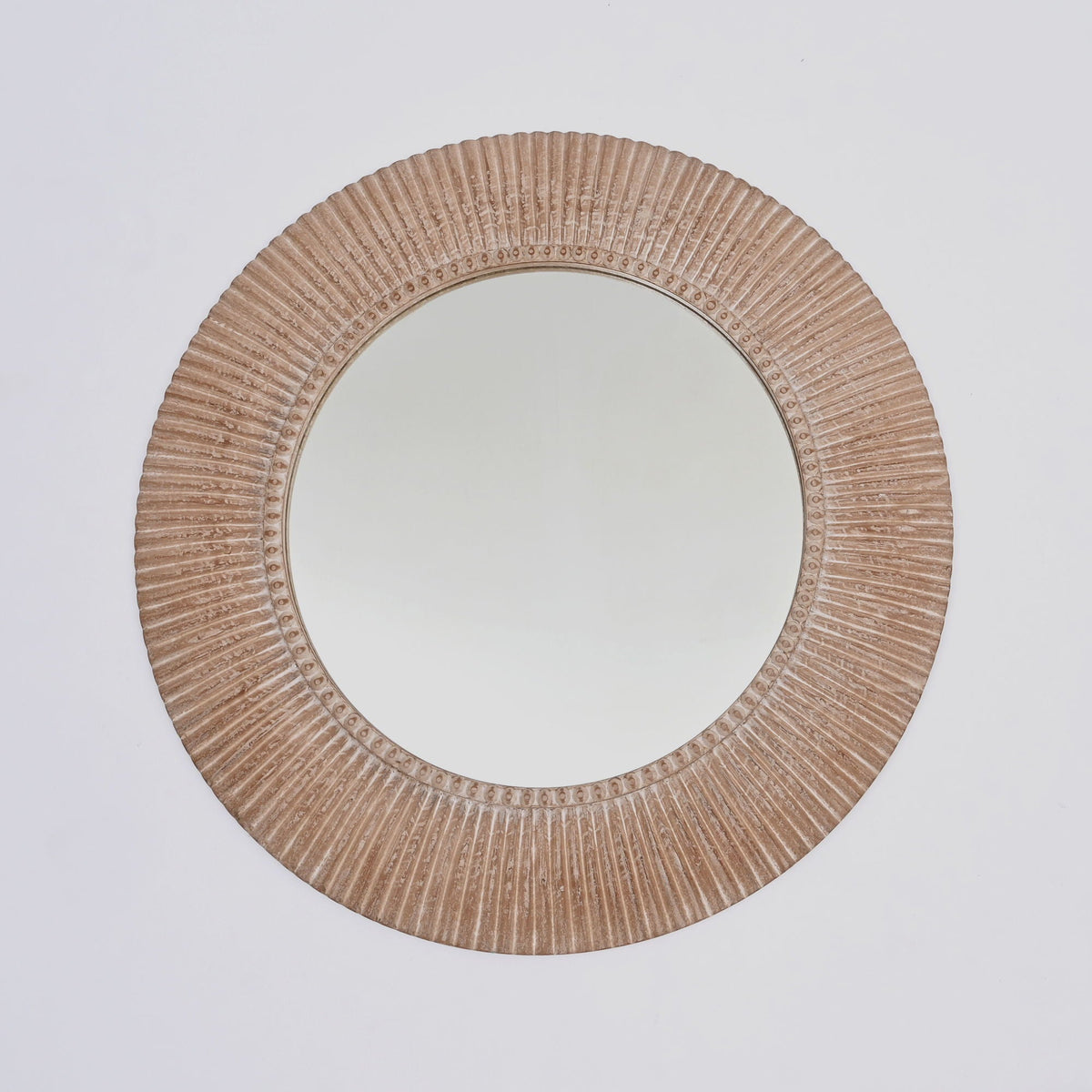 Handcarved Wall Mirror, 36 in