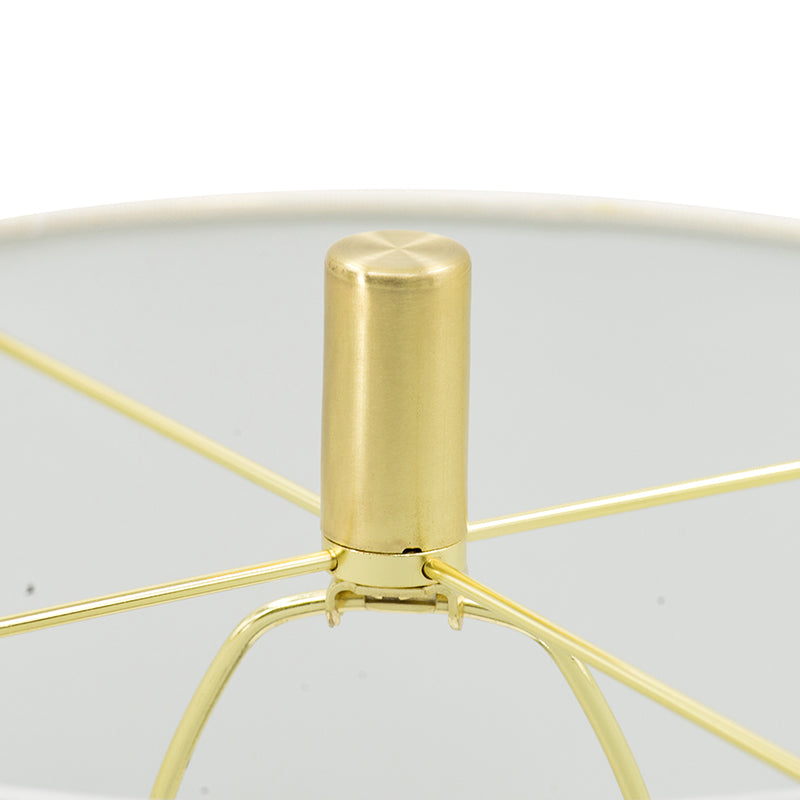 White marble table lamp, view 2