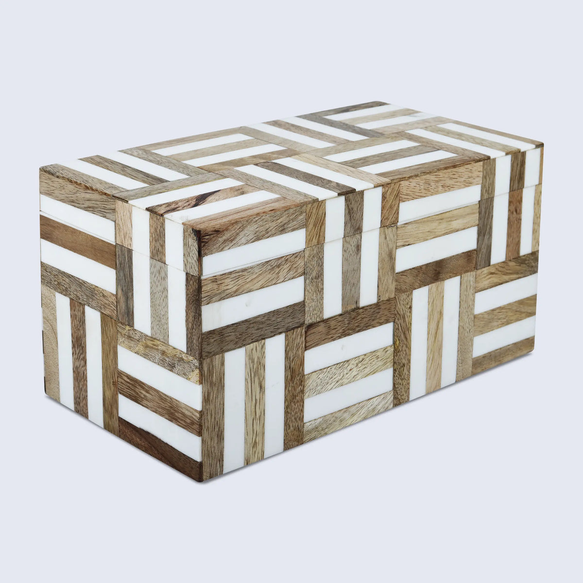 Marquetry Wood & Resin Inlay Keepsake Box