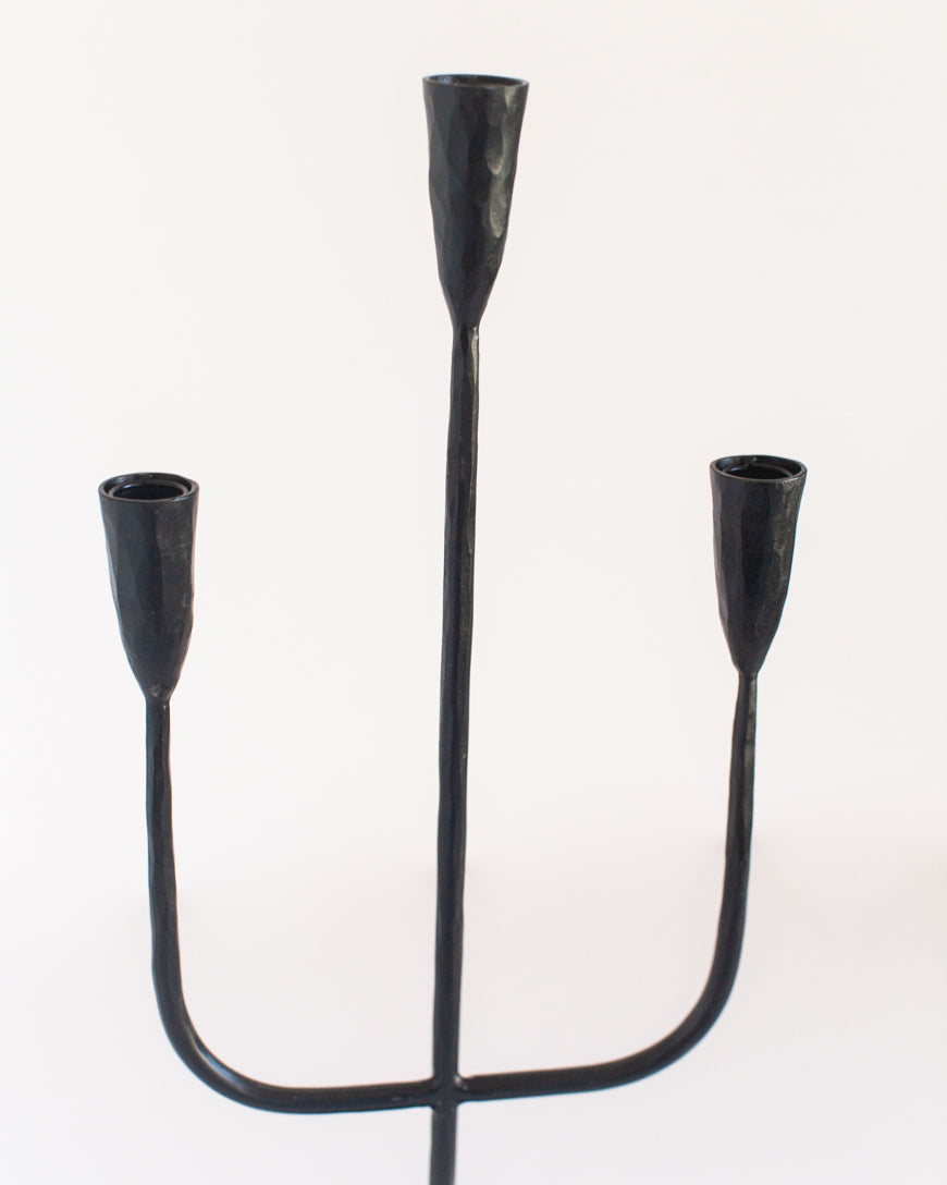 Hand-Forged Iron Candelabra, view 6