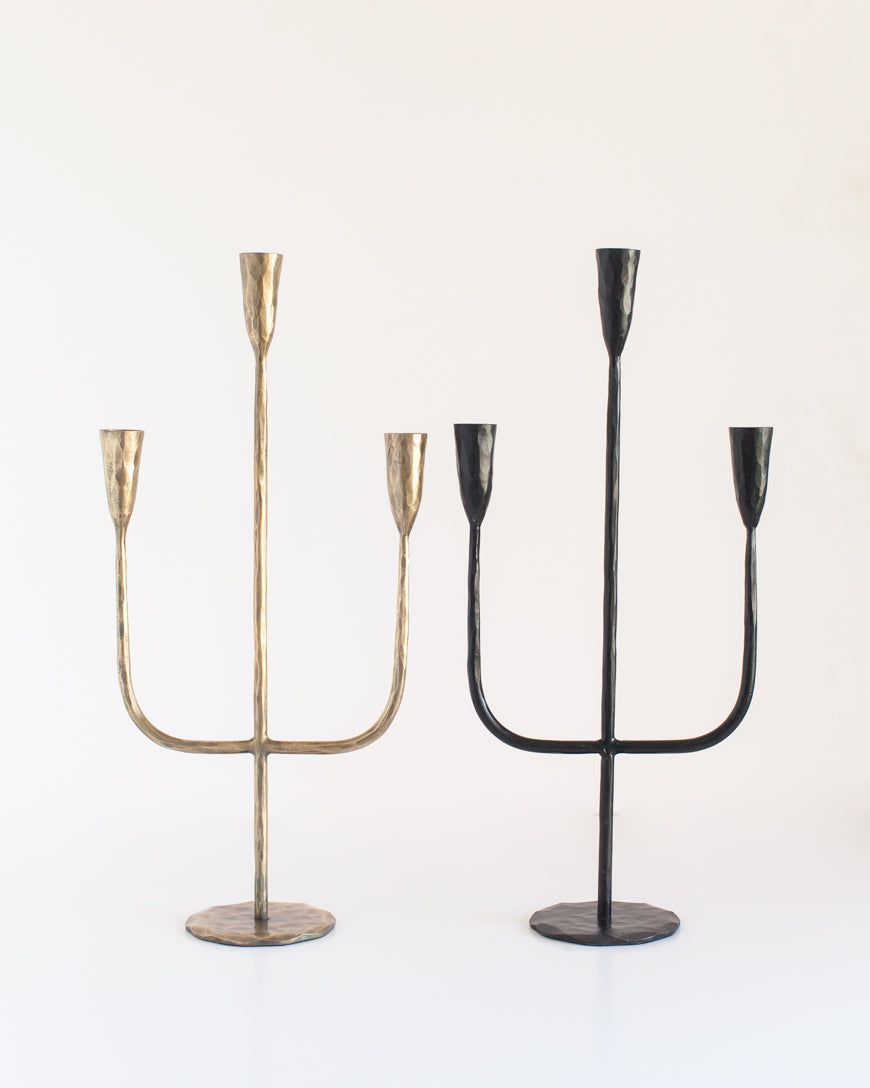 Hand-Forged Iron Candelabra, view 5