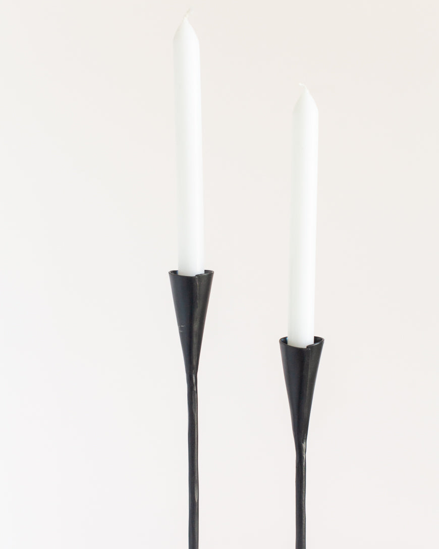 Phoenix Hand-Forged Iron Candle Stands | Set of 2, view 6