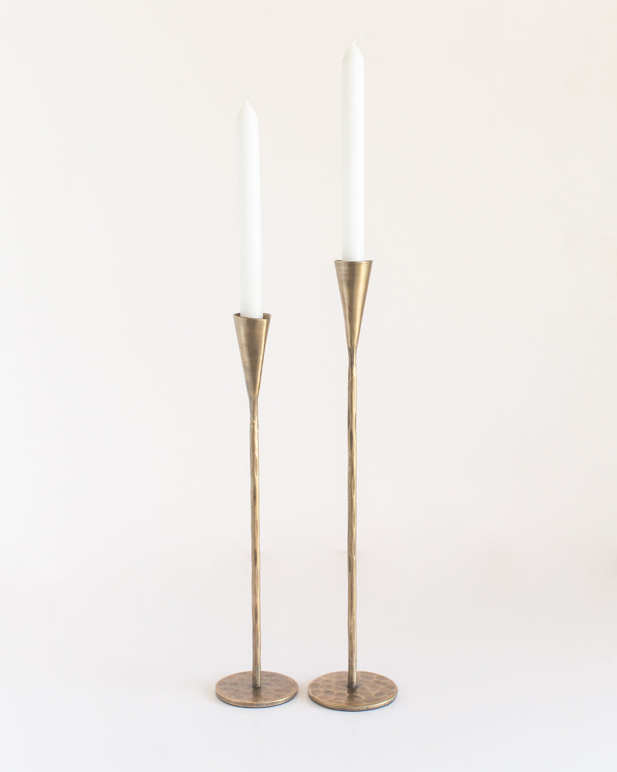 Phoenix Hand-Forged Iron Candle Stands | Set of 2, view 3