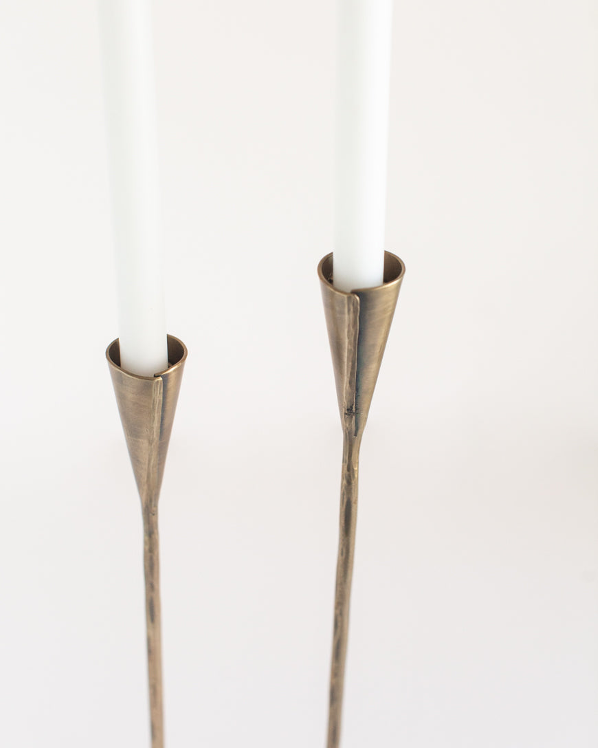 Phoenix Hand-Forged Iron Candle Stands | Set of 2, view 5