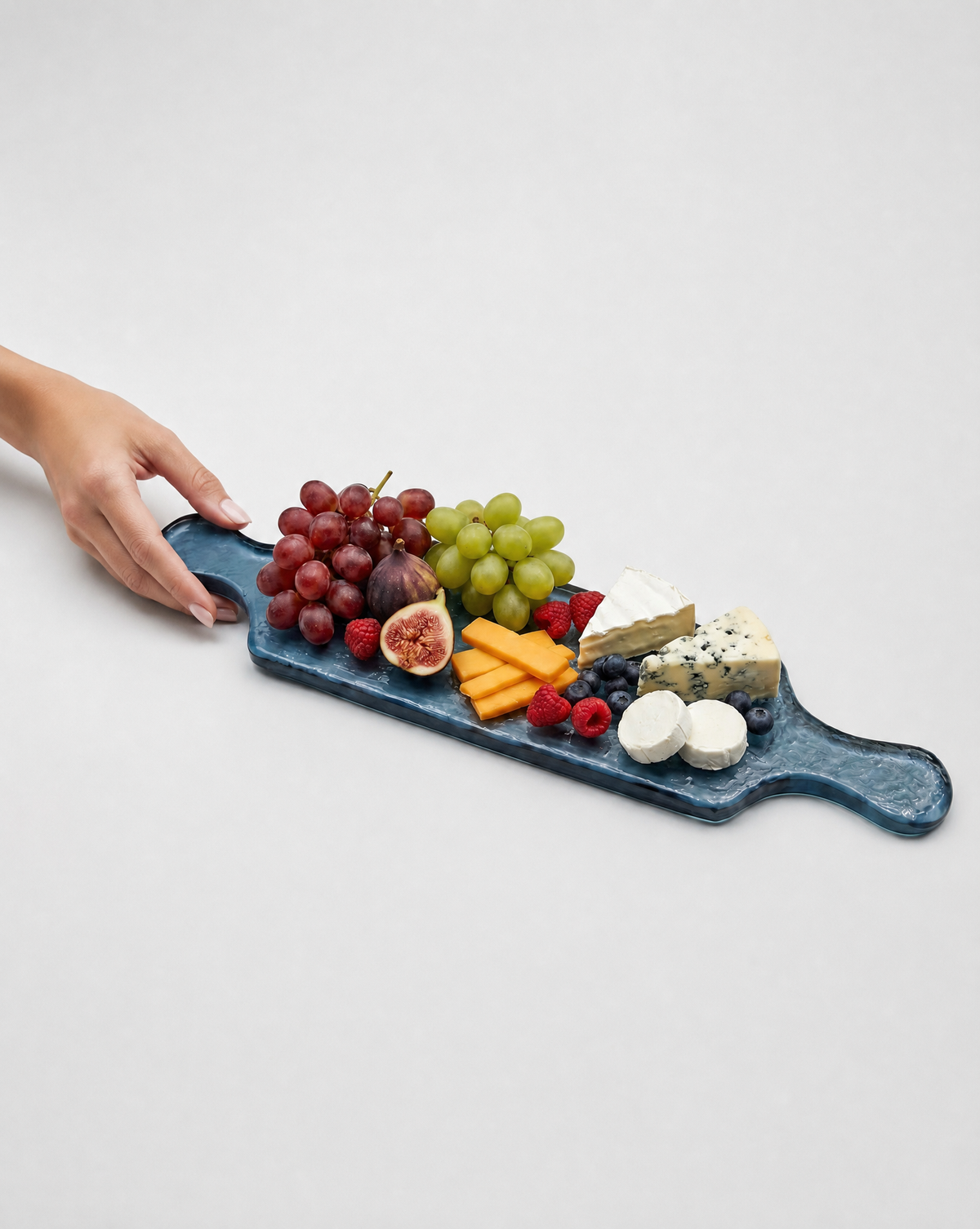 Hammered Glass Long Serving Boards, view 2
