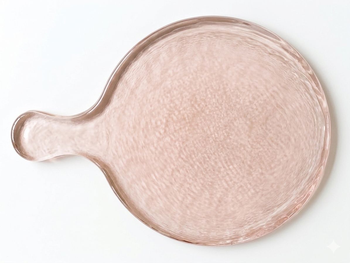 Hammered Glass Round Serving Boards, view 3