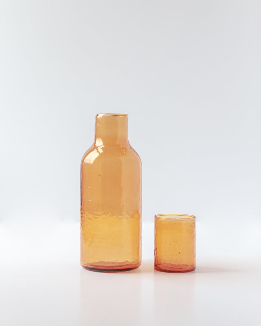 Handblown Hammered Glass Carafe, view 9