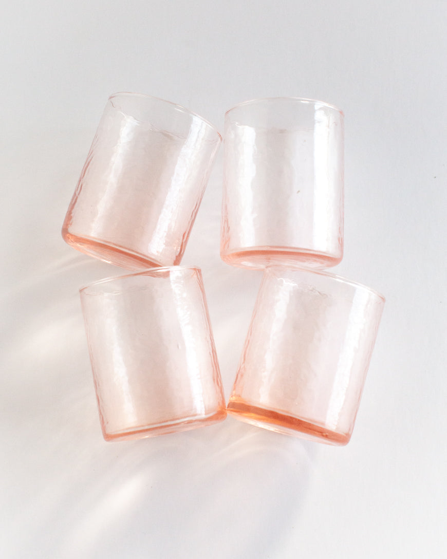 Handblown Hammered Small Carafe Glasses, view 8