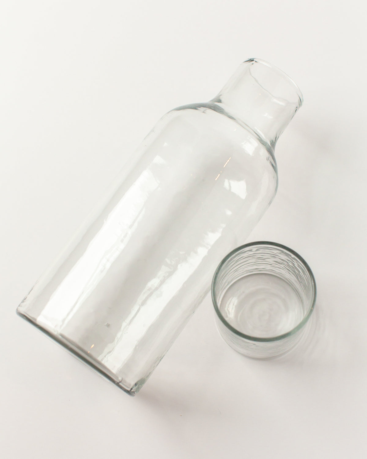 Handblown Hammered Glass Carafe, view 5