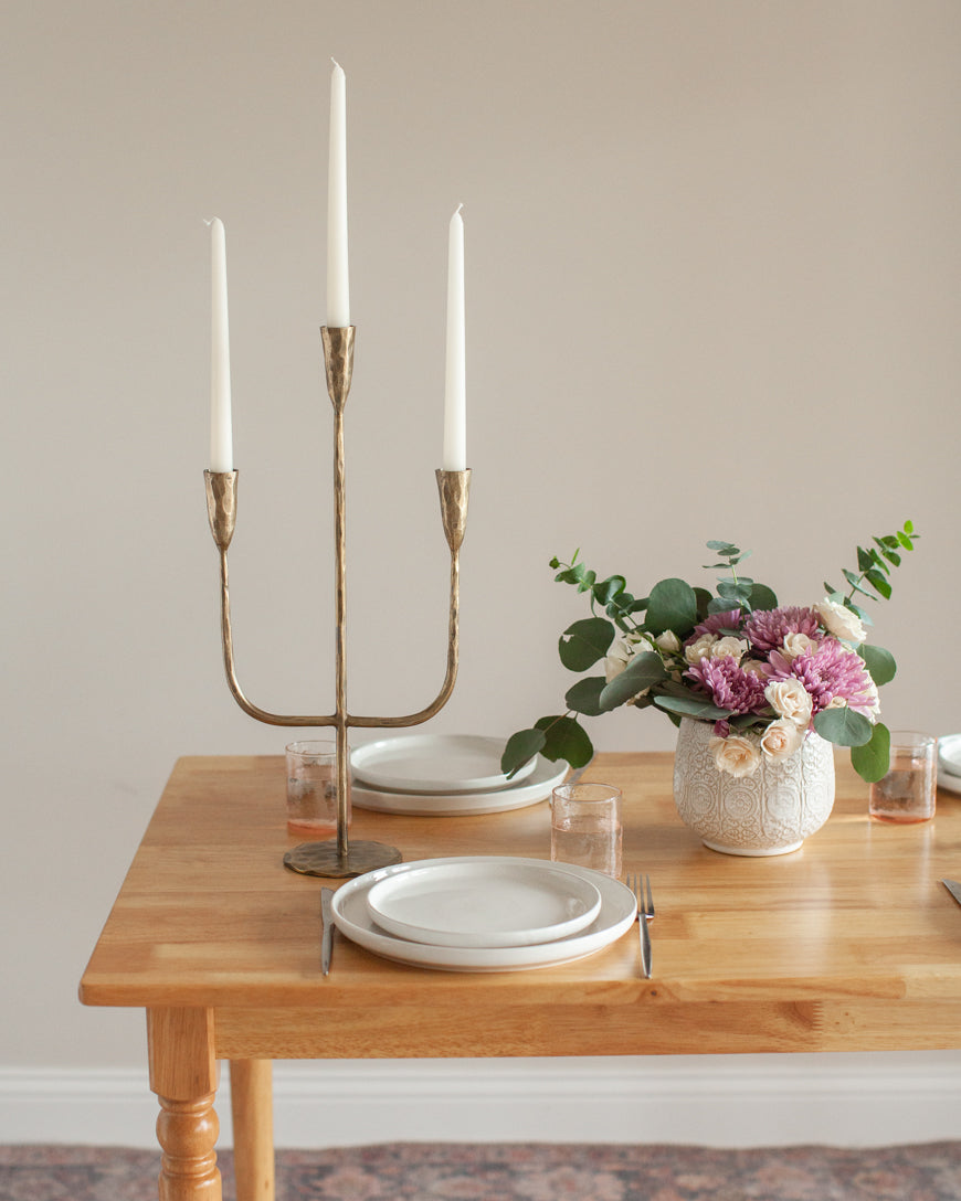Hand-Forged Iron Candelabra, view 2