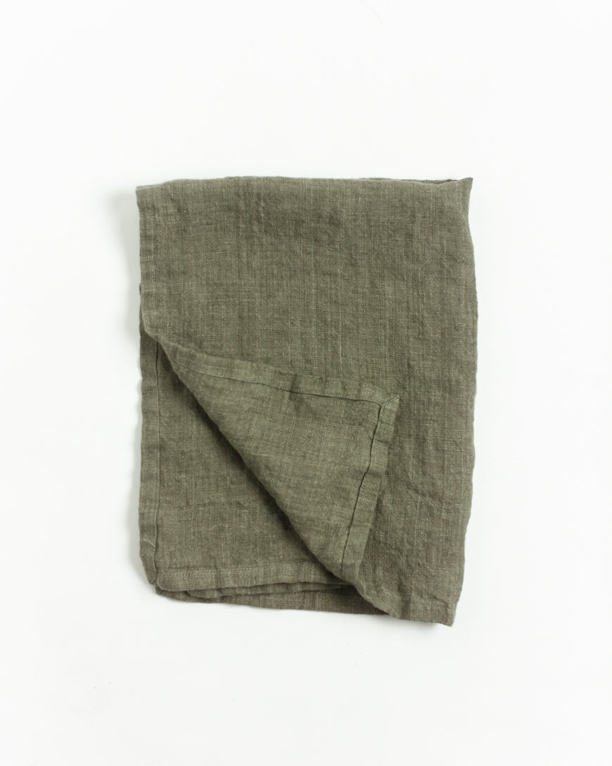 Stone Washed Linen Tea Towel, view 5