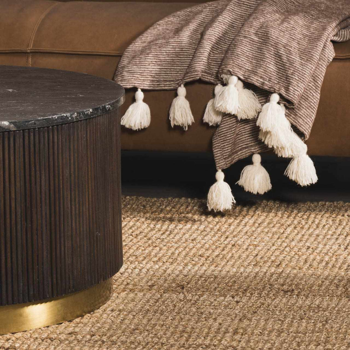 Oaks flatweave jute rug, view 8