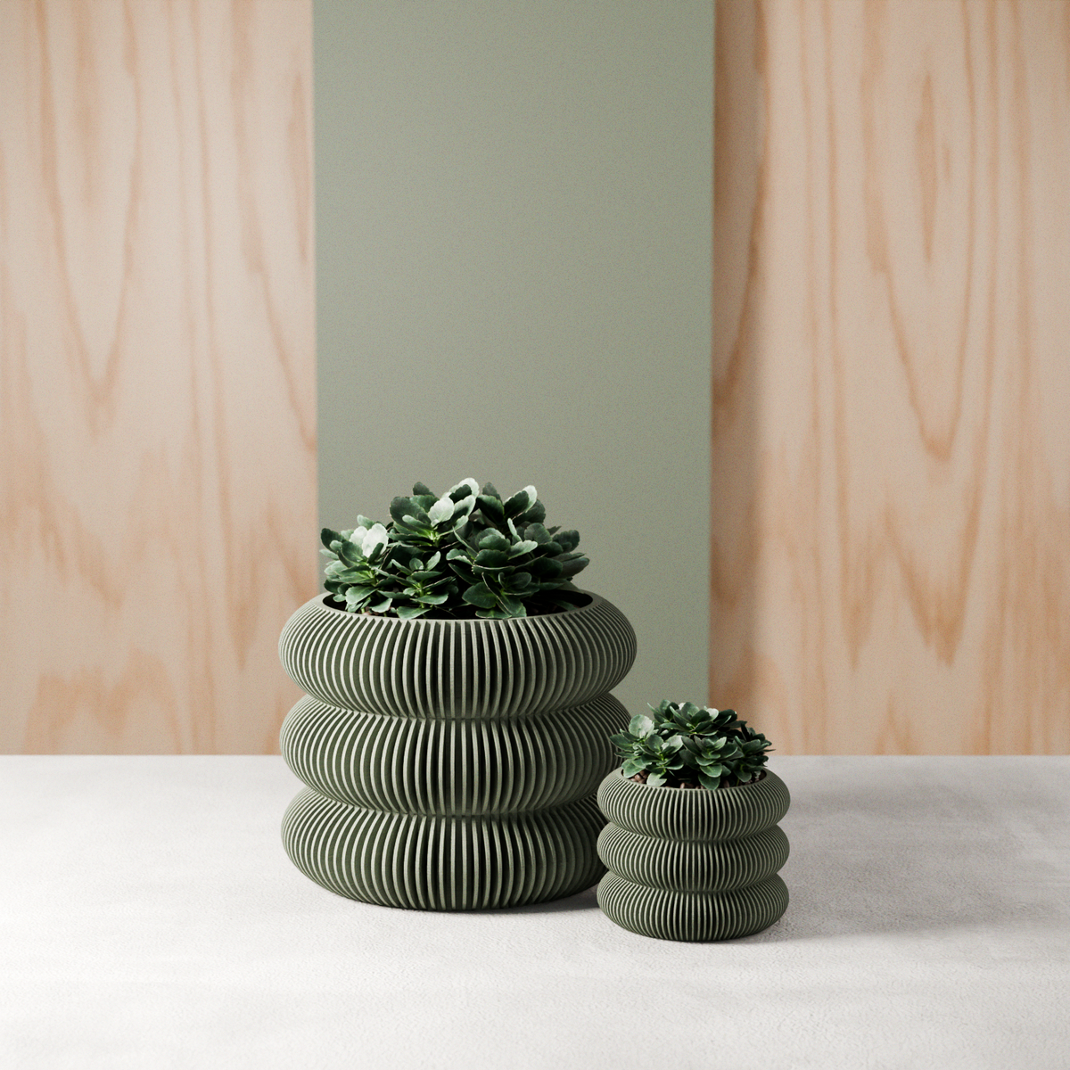 Triple Bubbles planter, view 2