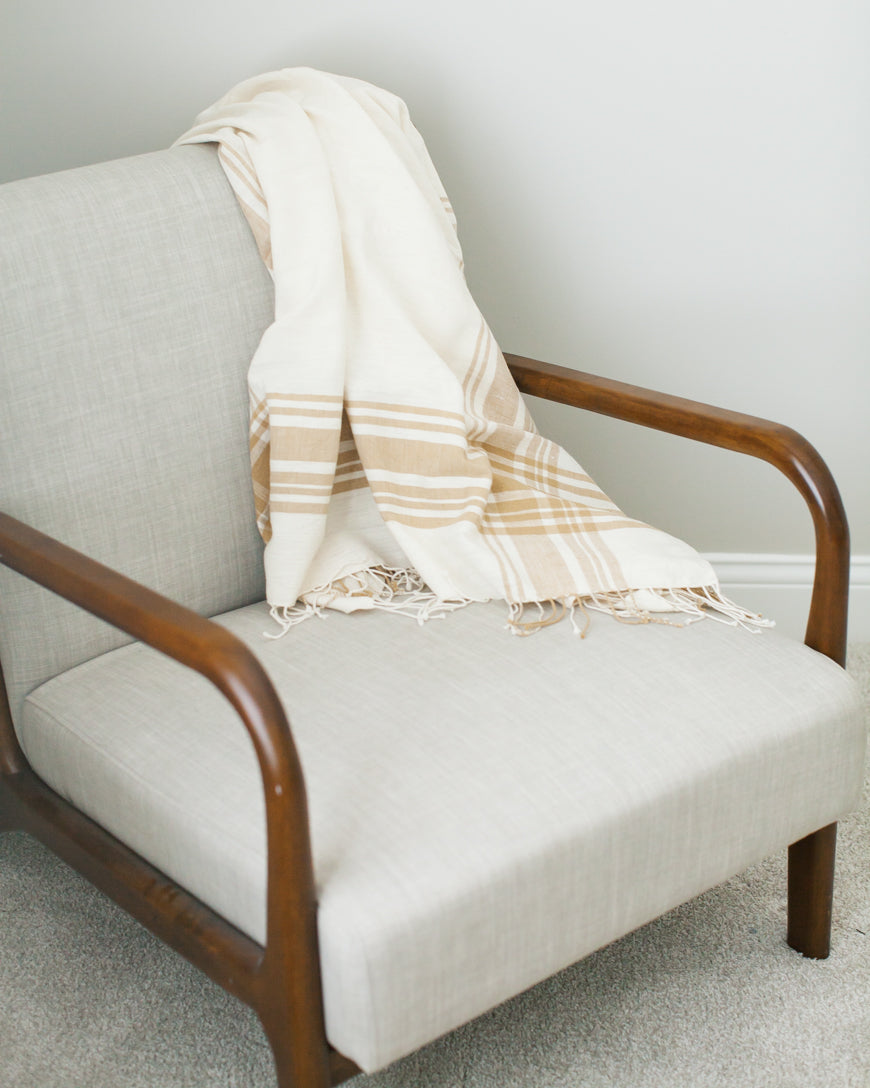 Cabin Hatch Cotton Throw Blanket, view 6