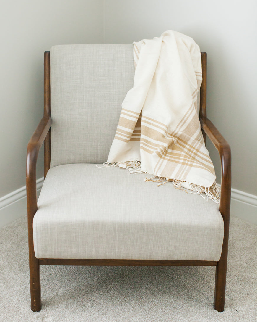 Cabin Hatch Cotton Throw Blanket, view 4