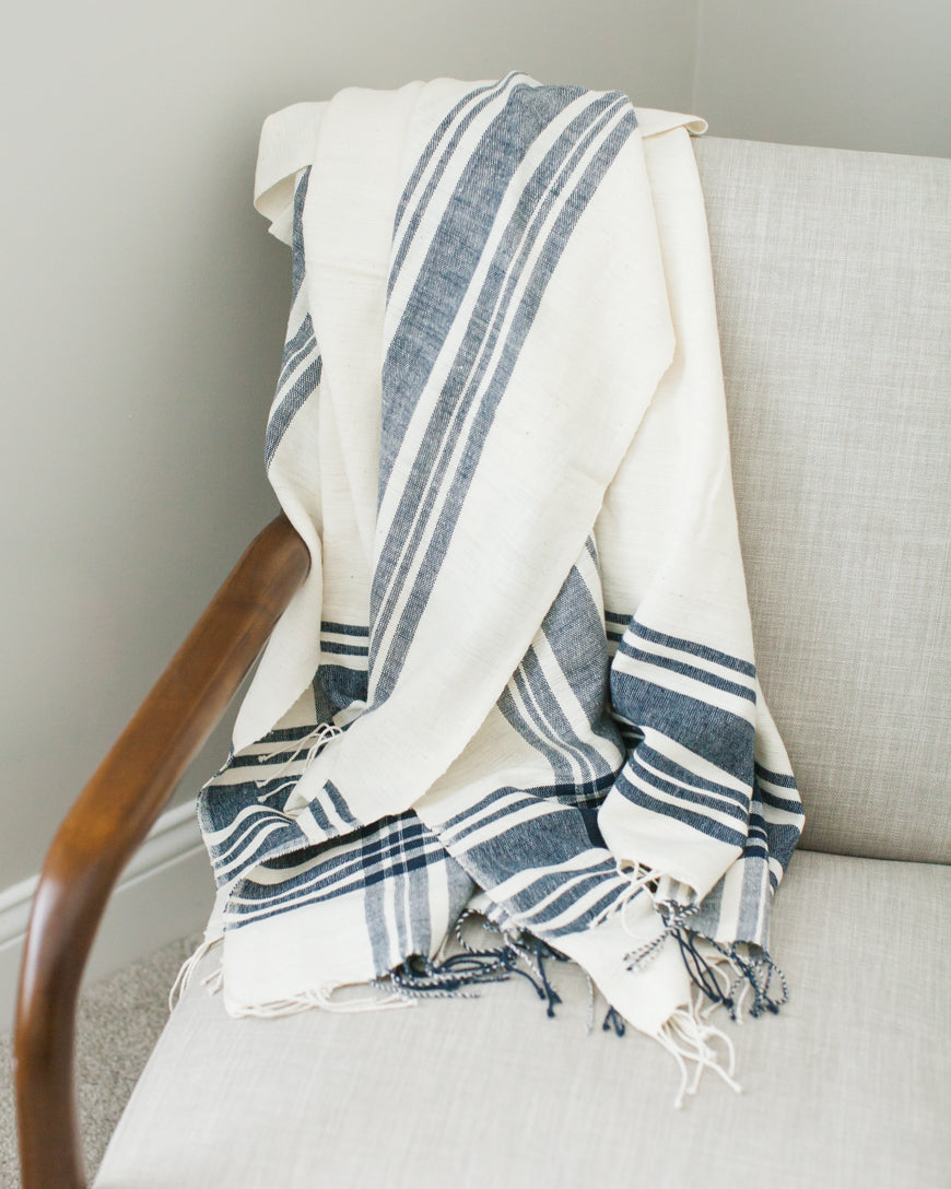 Cabin Hatch Cotton Throw Blanket, view 3