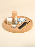 Round upcycled cork tray, handmade in Portugal