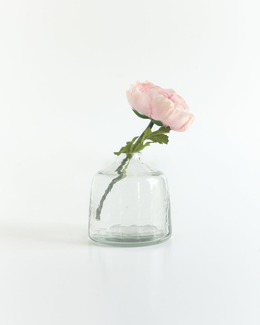 Bella Handblown Hammered Bud Vase