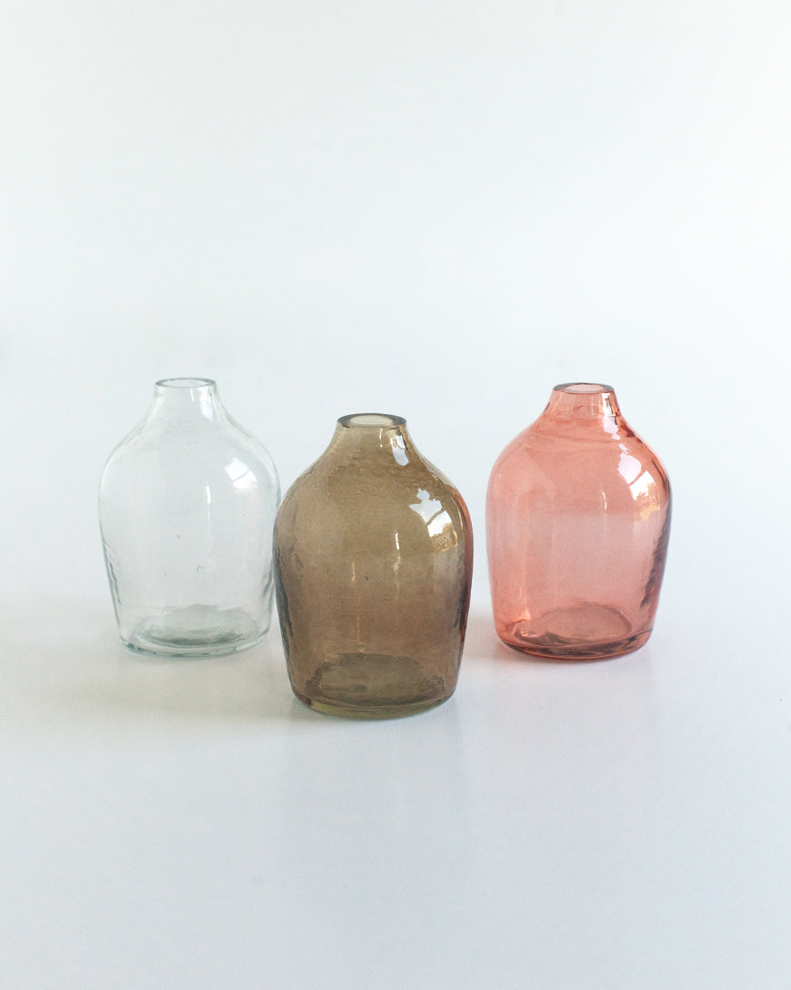 Haley Handblown Hammered Bud Vase, view 9
