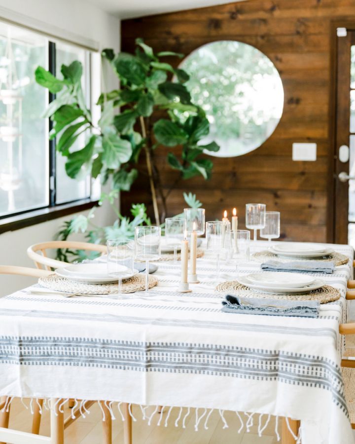 Aden Cotton Tablecloth, view 2