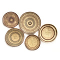 Tonga handwoven wall baskets from Zimbabwe, set of 5