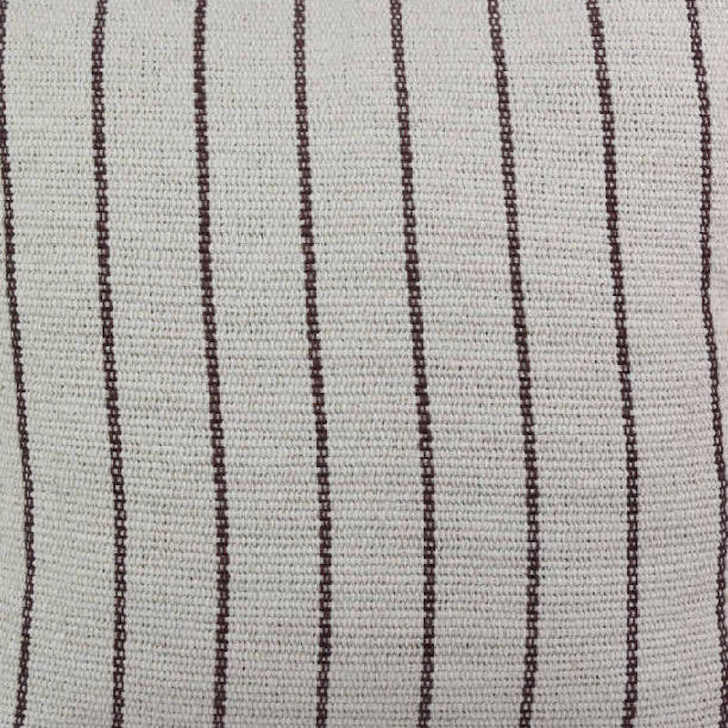 Heavy cotton striped pillow cover, stripe detail