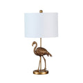 Matte gold flamingo table lamp, view 4