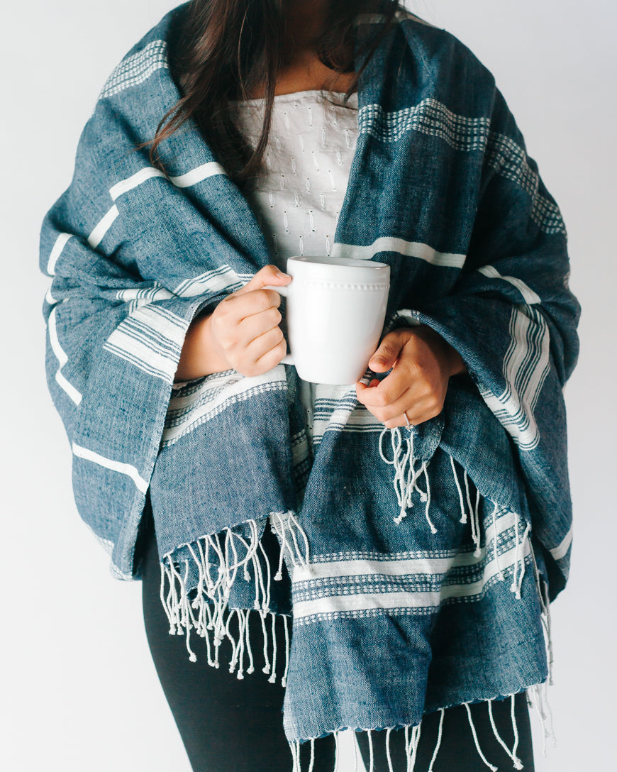 Aden Cotton Throw Blanket, view 2