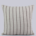 Heavy cotton striped pillow cover, backstrap woven in Nepal