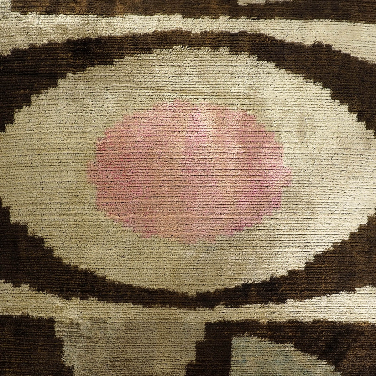 Eye of Ra ikat pillow cover, view 5