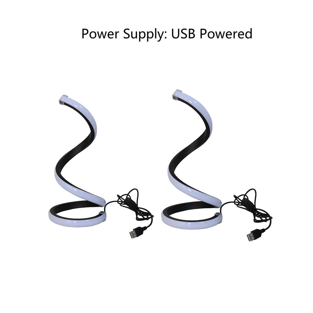Spiral LED table lamps, view 8