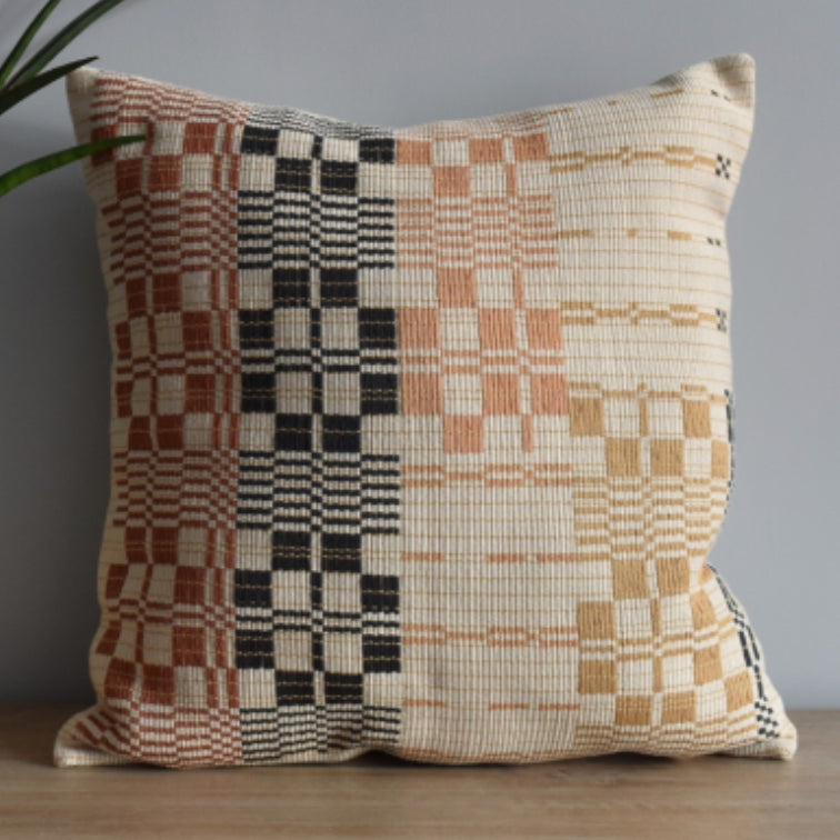 Lanjon handwoven pillow cover, alternate view