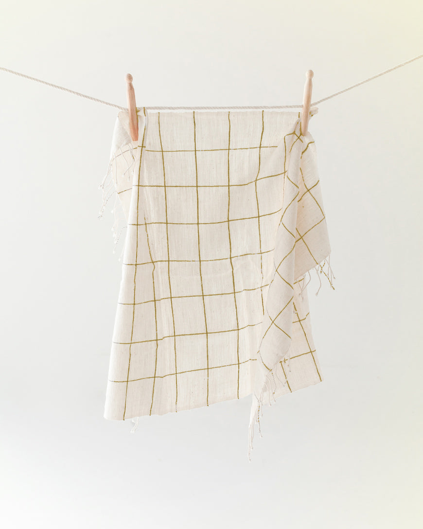 Windowpane Plaid Hand Towel, view 2