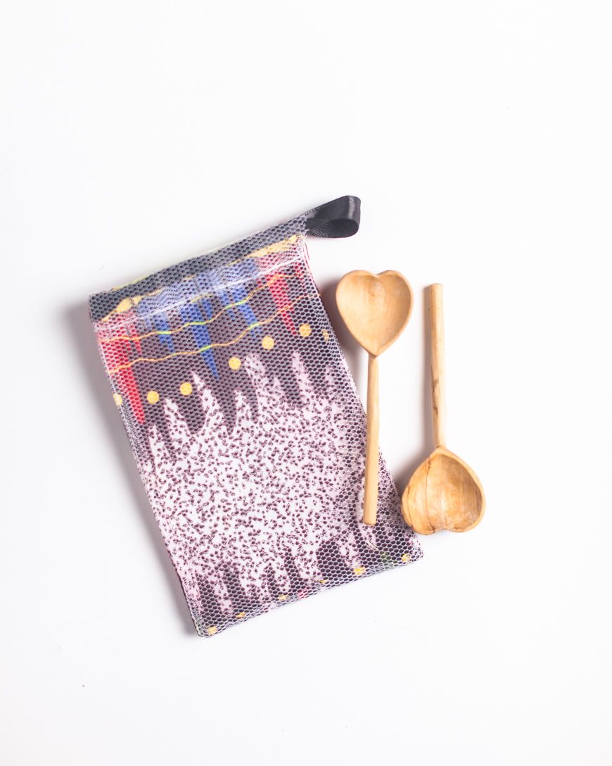 Olive Wood Heart Teaspoon Pair, view 3