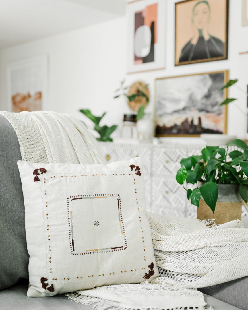 16" Abira Throw Pillow Cover, view 2