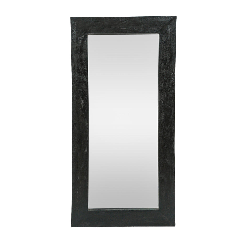 Mango wood full-length standing mirror, view 2