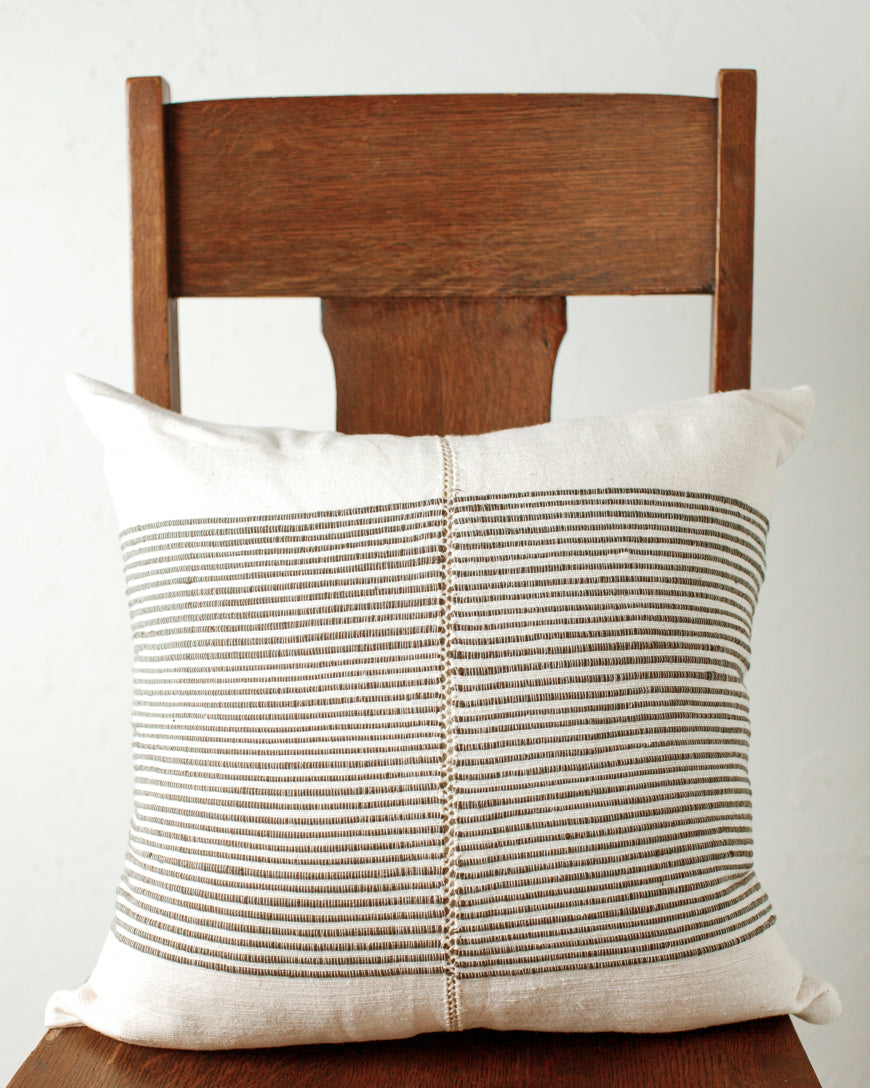 18" Riviera Hand-Stitch Throw Pillow Cover, view 7