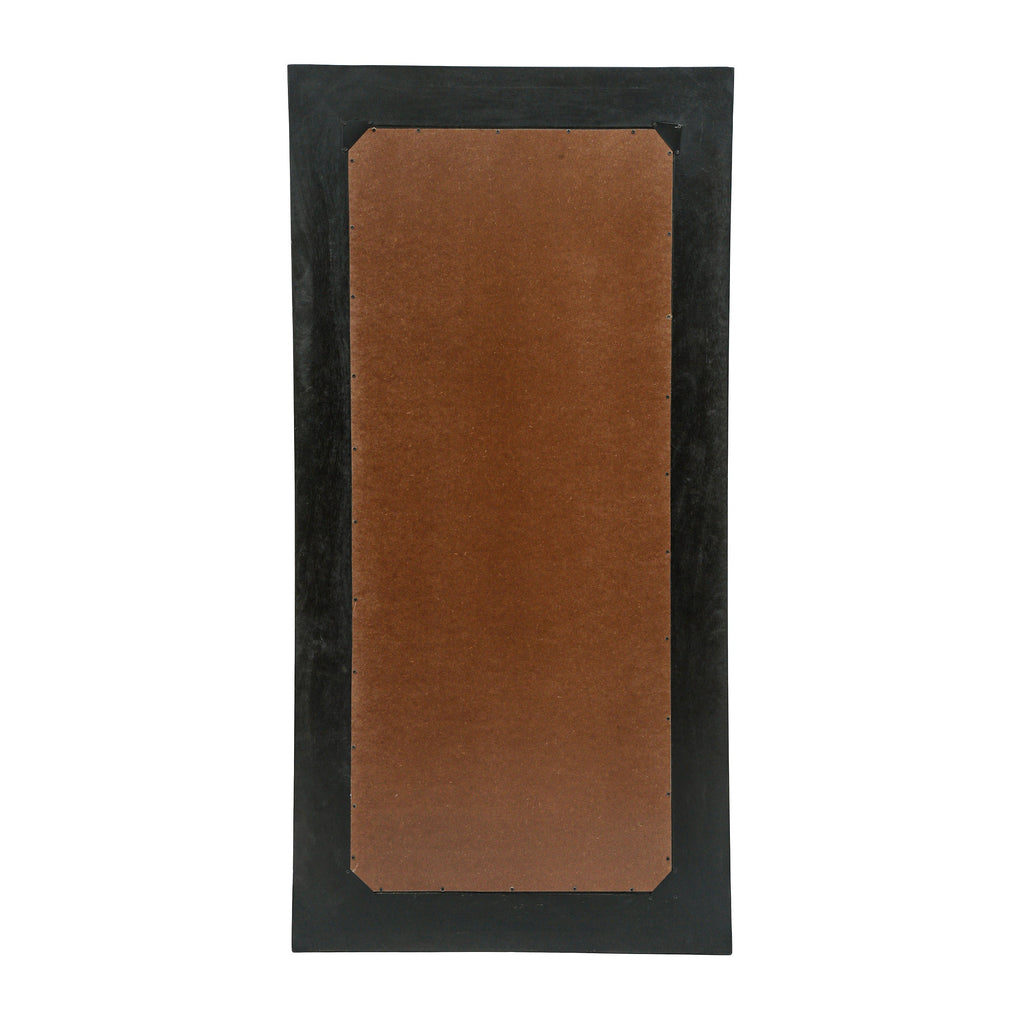 Mango wood full-length standing mirror, view 9