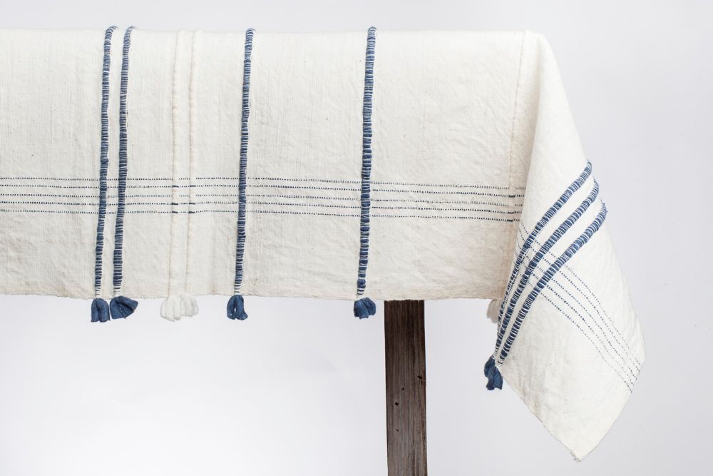 Ribbons Cotton Tablecloth, view 4