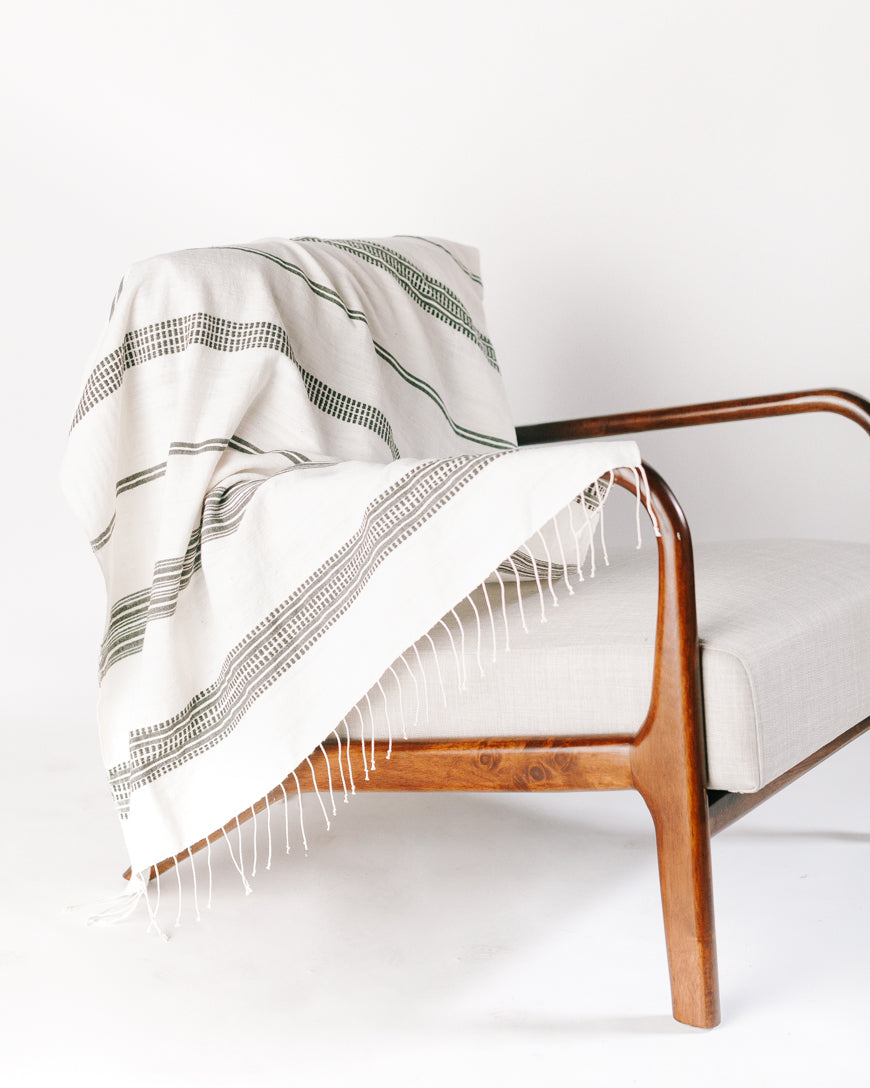 Aden Cotton Throw Blanket, view 4