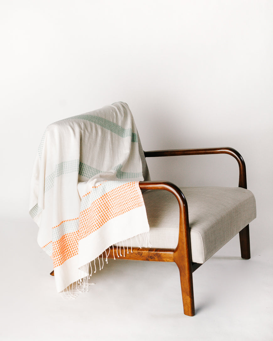 Camden Handwoven Cotton Throw Blanket, view 3